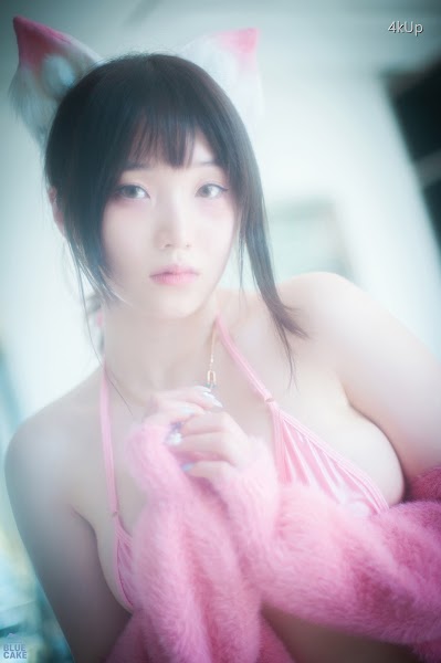 [BLUECAKE] Bambi (밤비) Naughty Cats Pink & Mint RED