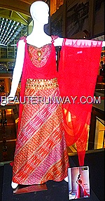 Alleira couture batik dress Marina Bay Sands Singapore