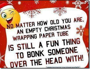 empty wrapping paper tube