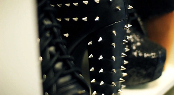 Studded boots