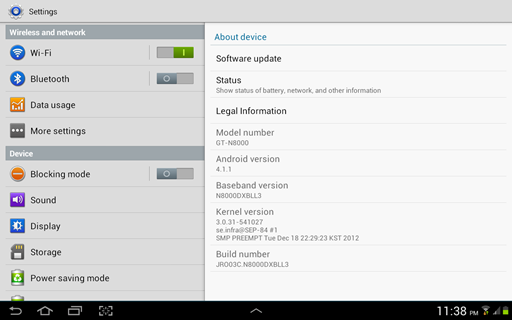 Samsung GALAXY Note 10.1 Android 4.1.1 Jelly Bean Update Philippines 2