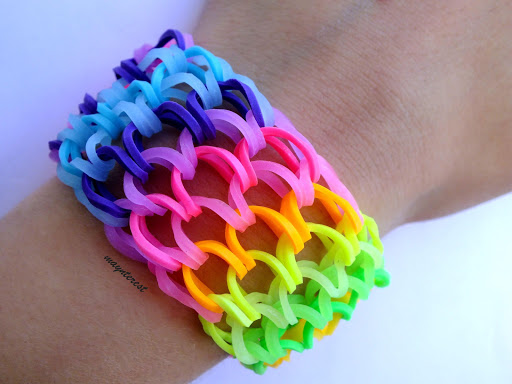 Colored gummy bracelets