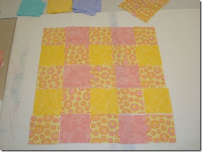 first quilt design