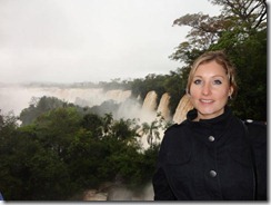 Meg at the Iguzu Falls