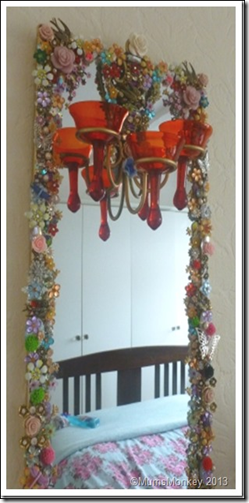 Jewelled Mirrors Upcycled 9