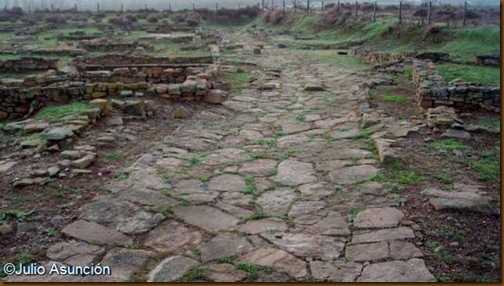 Cara - Calle enlosada de la ciudad romana - Santacara