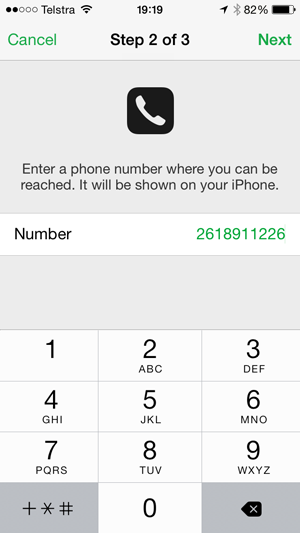 L'impostazione di un numero per essere contattati quando il telefono viene perso