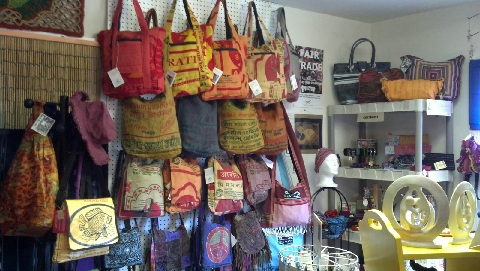 Multicultural Marketplace Recycled rice bags