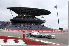 Hamilton nelle prove libere del gran premio di Germanai 2013