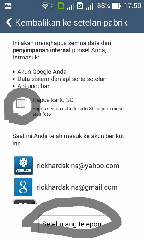 History Of Android: Cara Restart ulang Pabrik/ Factory Reset Android