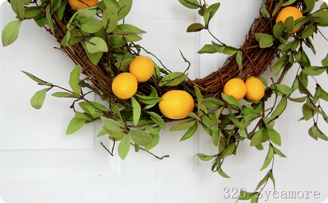 lemon wreath -- 320 sycamore