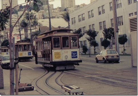 Cable Cars in San Francisco, California on March 16, 1992