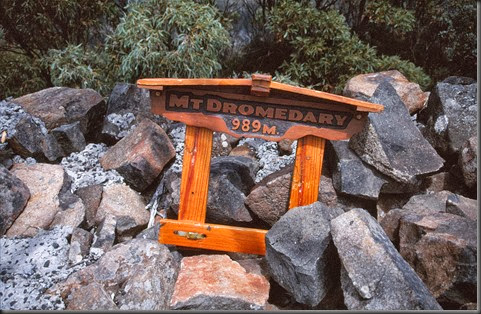 16 - Sign on Summit of Mt. Dromedary   Greg Bell