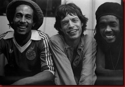 Bob Marley e Mig Jeagger juntos