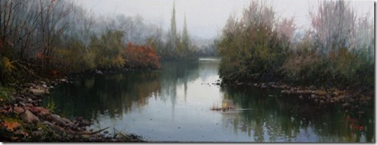 niebla en el rio irati 70x23