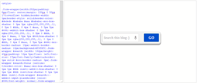 HTML Editor Blogger