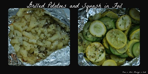 Grilled Potatoes and Squash in Foil