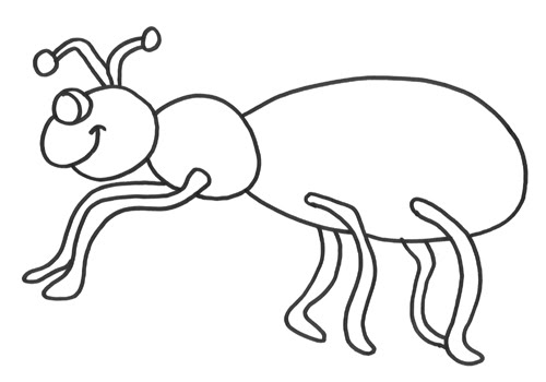 Dibujos de Hormigas para Colorear Imprimir Gratis ️