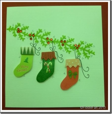 Christmas Stocking Card 1