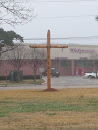 Cross at First Baptist Church