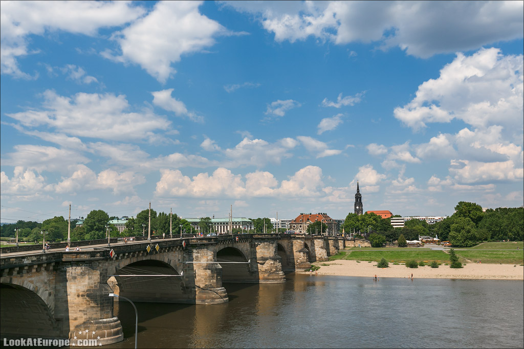Дрезден. Мост Августа