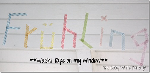 Washi tape on my window