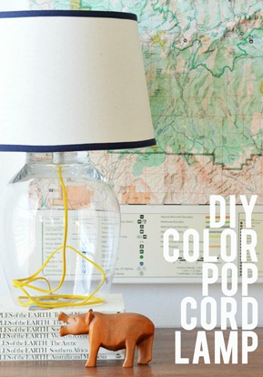 DIY Color Pop Cord Lamp Tutorial