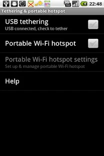 USB Tethering /Tether - screenshot thumbnail