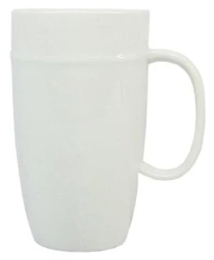 tall white mug