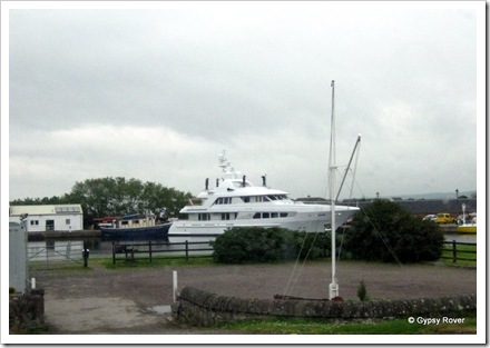 A very expensive Gin Palace moored at Inverness.