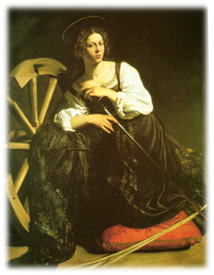 Caravaggio, Santa Catalina de Alejandría, h.1597