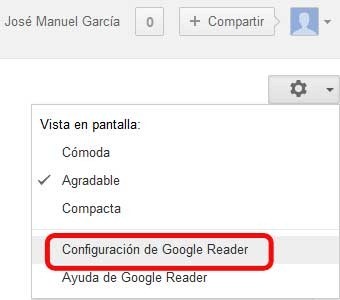 Exportar marcadores de Google Reader