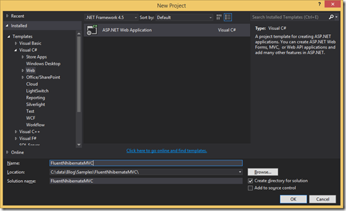 fluent-nhibernate-create-project