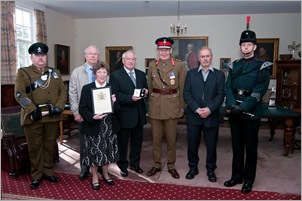 Presentation of the Elizabeth Cross to the family of Pte. Gerald Clarke 20110921  044