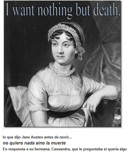 jane austen antes de morir