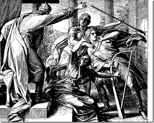Saul Tries to Kill David, by von Carolsfeld