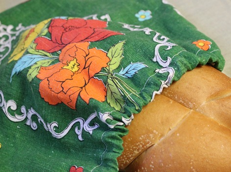 Vintage Tea Towel Bread Bag