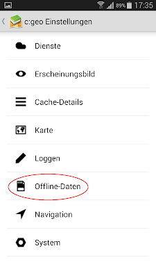 Hauptmenü - OfflinedatenM.png c:geo Hauptmenü - Offlinedaten