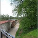 Blick von der Burgmauer in den Burghof