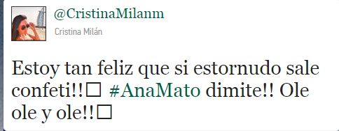 dímite Ana Mato humor