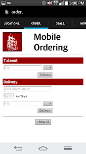 HotBox Pizza App Screenshots 1