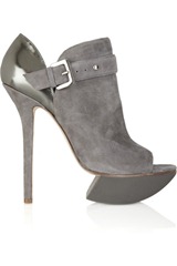 Camilla Skovgaard Suede and metallic leather ankle boots