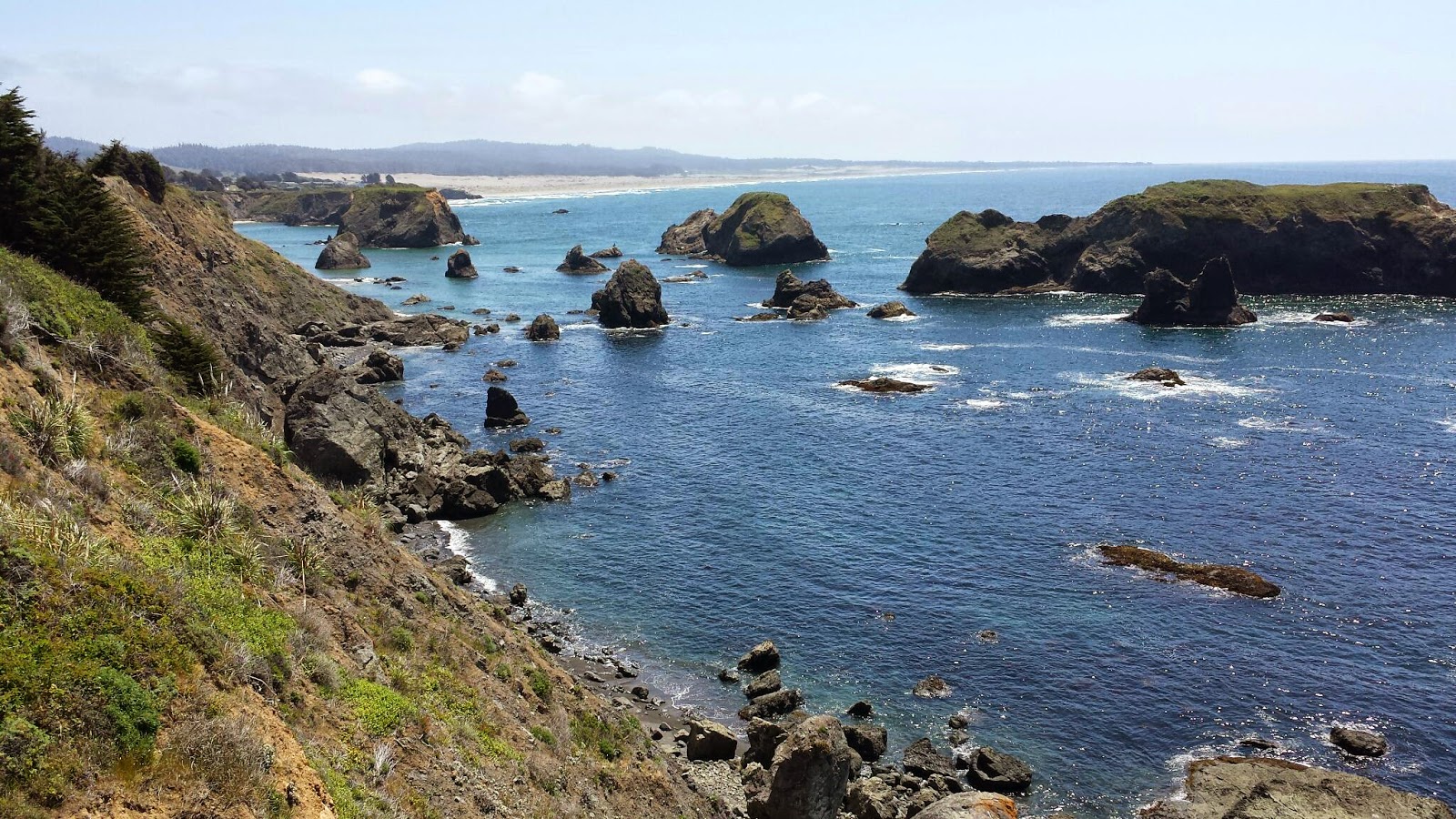 Northwest Passage on Bicycle Looking South towards Fort Bragg