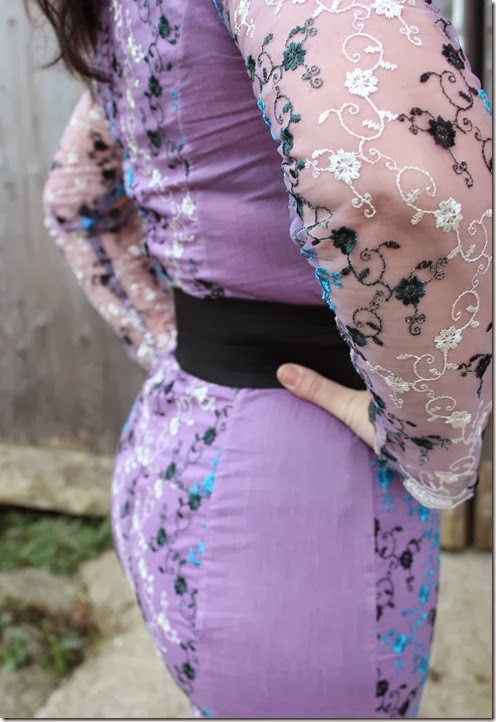 purple lace dress 089