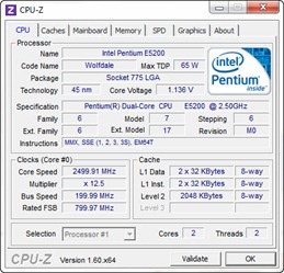 Tampilan CPU-Z
