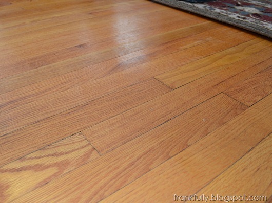 Our hardwood floors, finished with Waterlox