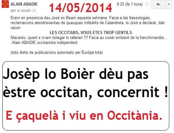 José Bové es pas occitan