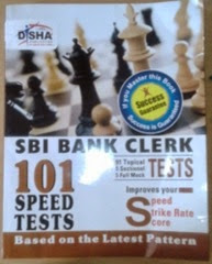 SBI speed test book review,disha publication 101 speed tests for sbi clerk exam,how to practice for sbi clerk exam 2014