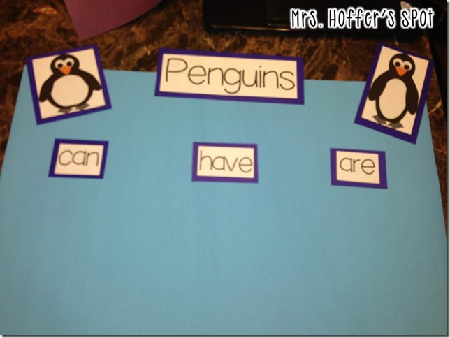 Can/Have/Are chart with penguins. There is also an interactive page as well.