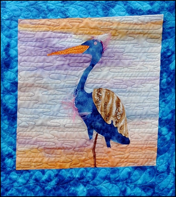Blue Heron block
